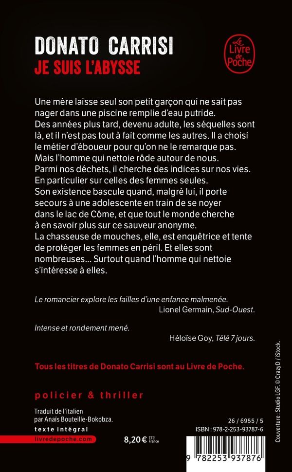 Quatrième de couverture de « Je suis l'abysse »