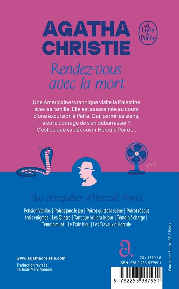 Quatrième de couverture de « RENDEZ-VOUS AVEC LA MORT (NOUVELLE TRADUCTION REVISEE) »