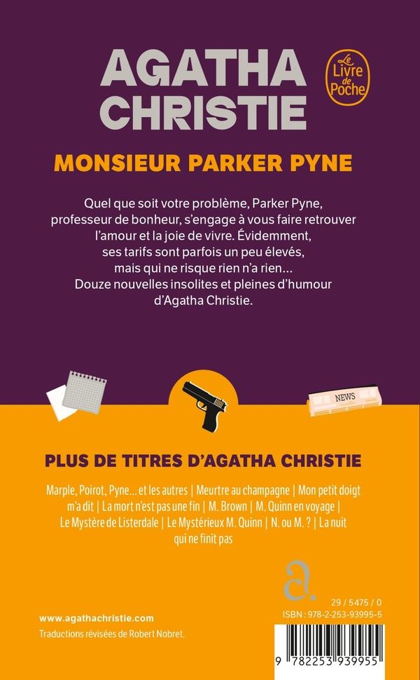 Quatrième de couverture de « MONSIEUR PARKER PYNE (NOUVELLE TRADUCTION REVISEE) »