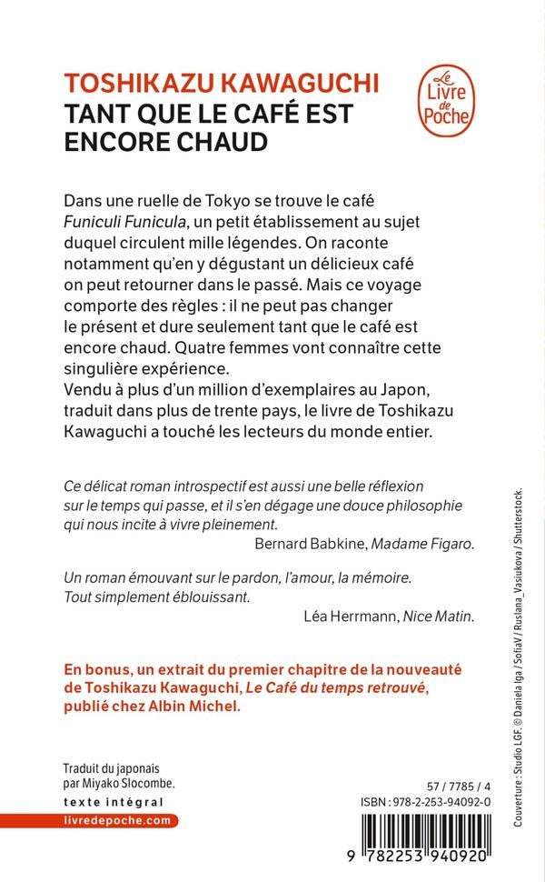 Quatrième de couverture de « TANT QUE LE CAFE EST ENCORE CHAUD »