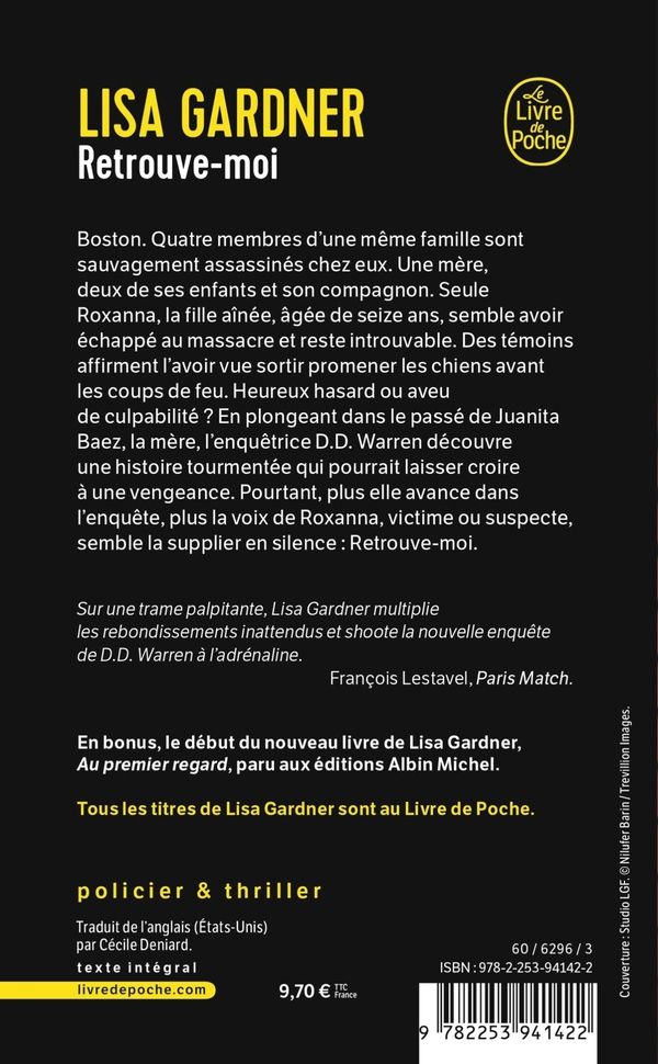 Quatrième de couverture de « Retrouve-moi »