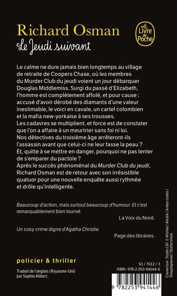 Quatrième de couverture de « Le jeudi suivant »