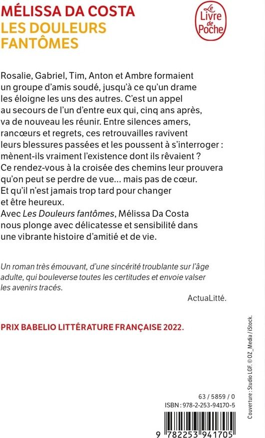 Quatrième de couverture de « LES DOULEURS FANTOMES »