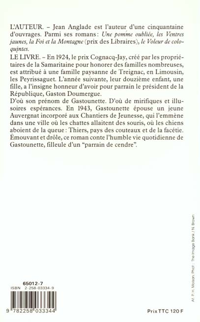 Quatrième de couverture de « UN PARRAIN DE CENDRE »