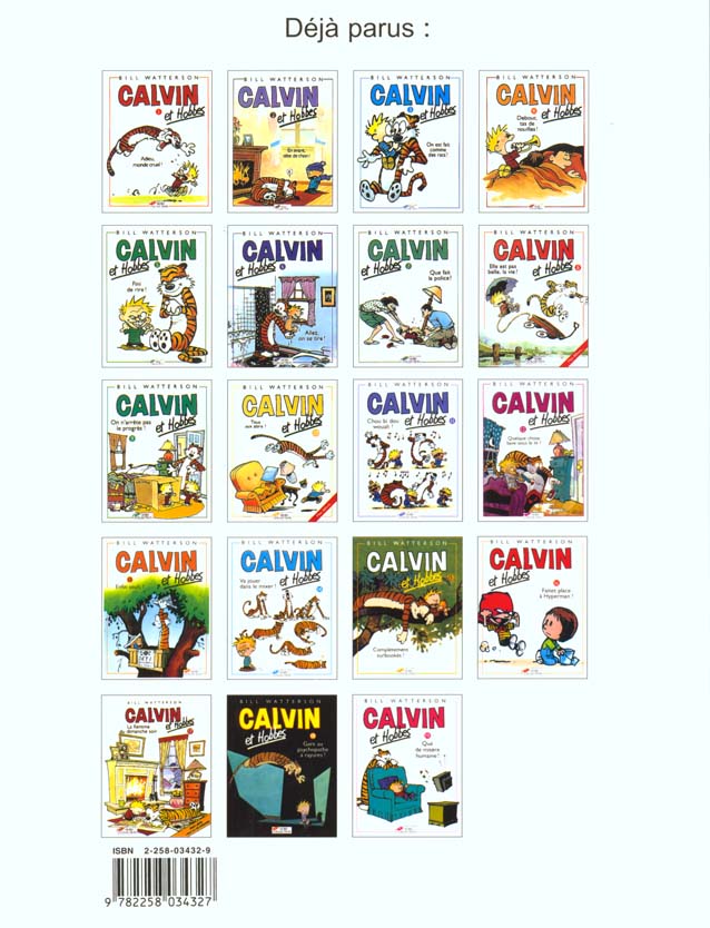 Quatrième de couverture de « CALVIN ET HOBBES TOME 8 ELLE EST PAS BELLE LA VIE ? - VOL08 »