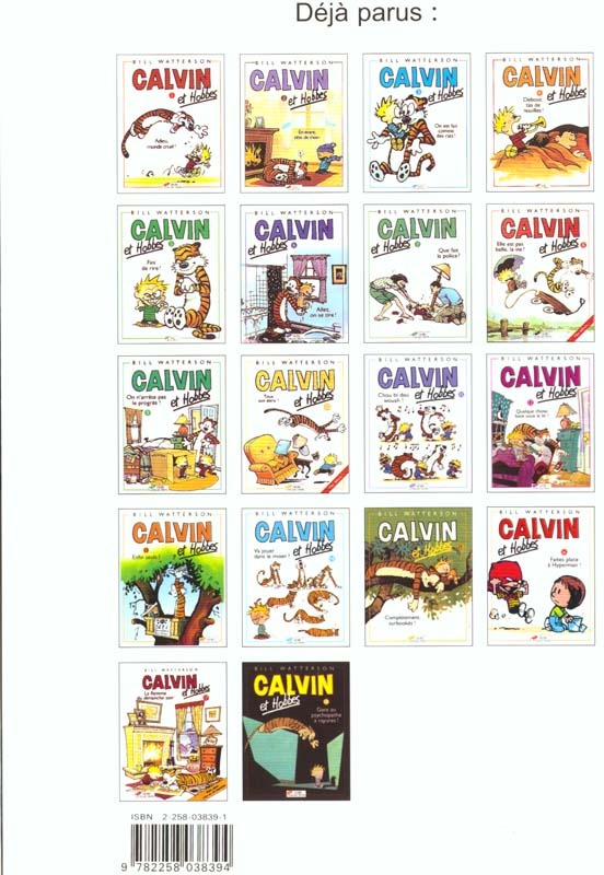Quatrième de couverture de « CALVIN ET HOBBES TOME 6 ALLEZ, ON SE TIRE - VOL06 »