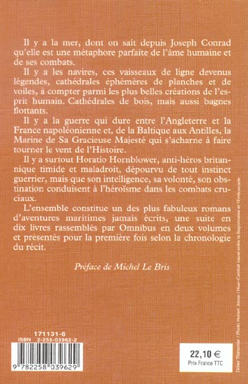 Quatrième de couverture de « CAPITAINE HORNBLOWER - TOME 2 »