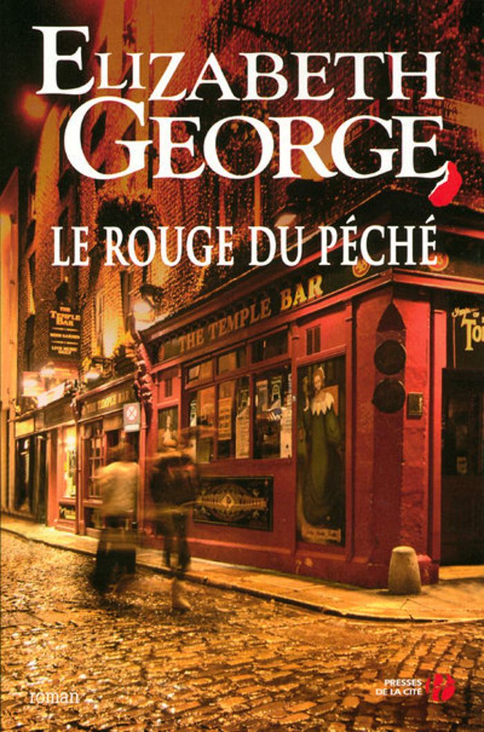 Couverture du livre « Le rouge du péché : roman » de Elizabeth George, librairie Les Contes Infusés à Corte