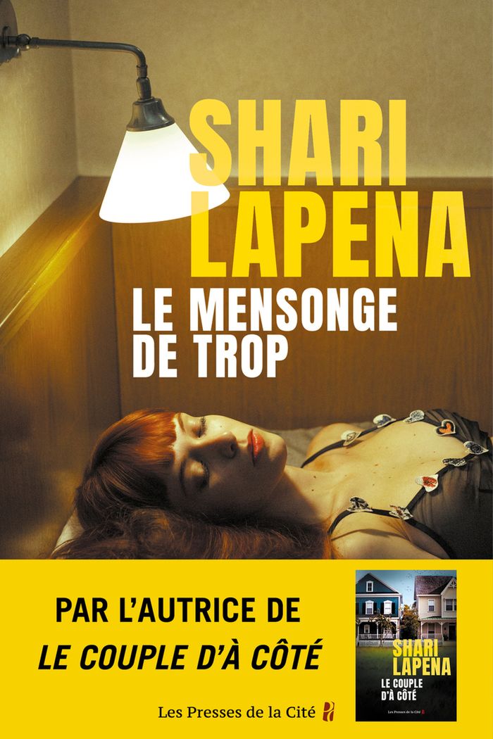 Couverture du livre « Le mensonge de trop » de Shari Lapeña, librairie Les Contes Infusés à Corte
