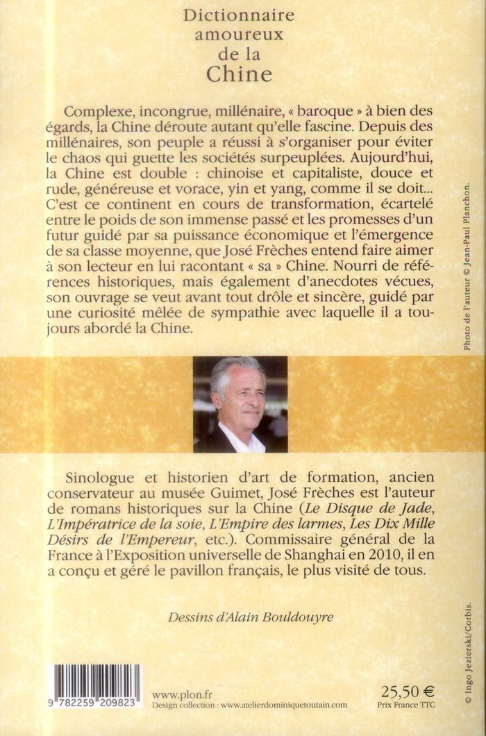 Quatrième de couverture de « DICTIONNAIRE AMOUREUX DE LA CHINE »