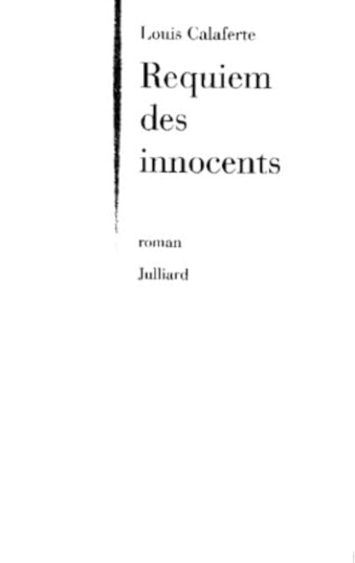 Couverture du livre « REQUIEM DES INNOCENTS », librairie Les Contes Infusés à Corte