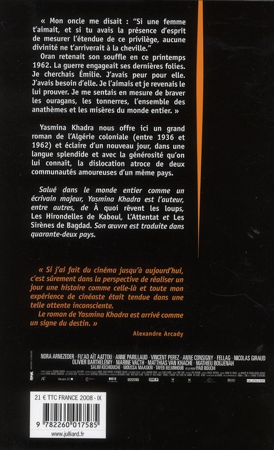 Quatrième de couverture de « Ce que le jour doit à la nuit : roman »