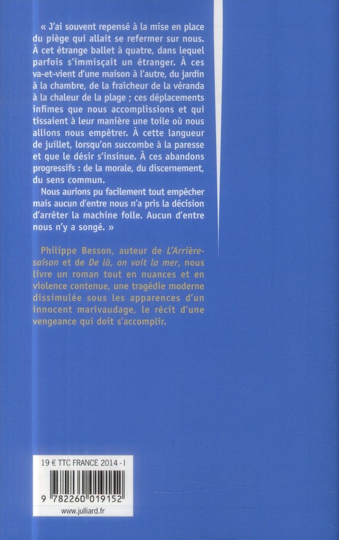 Quatrième de couverture de « La maison atlantique : roman »