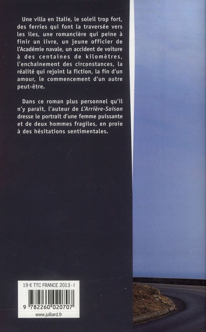 Quatrième de couverture de « De là, on voit la mer : roman »