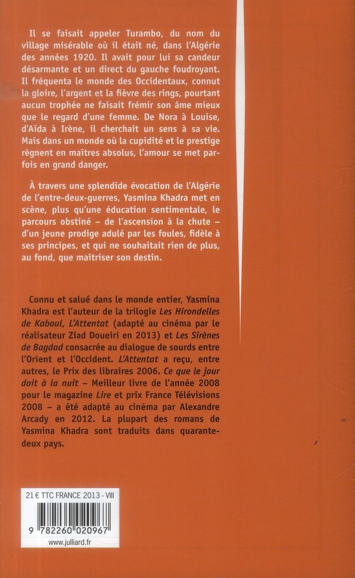 Quatrième de couverture de « Les anges meurent de nos blessures : roman »