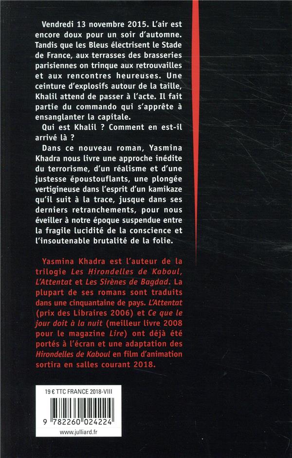 Quatrième de couverture de « Khalil : roman »