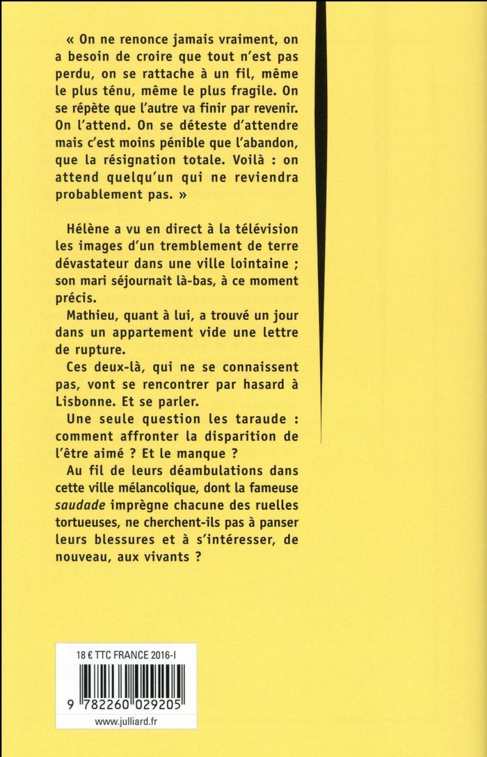 Quatrième de couverture de « Les passants de Lisbonne : roman »