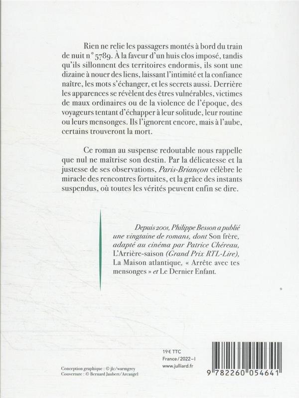 Quatrième de couverture de « Paris-Briançon : roman »