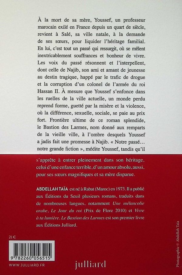 Quatrième de couverture de « Le bastion des larmes : roman »