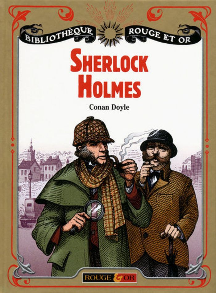 Couverture du livre « Sherlock Holmes » de Arthur Conan Doyle, librairie Les Contes Infusés à Corte
