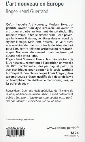 Quatrième de couverture de « L'ART NOUVEAU EN EUROPE »