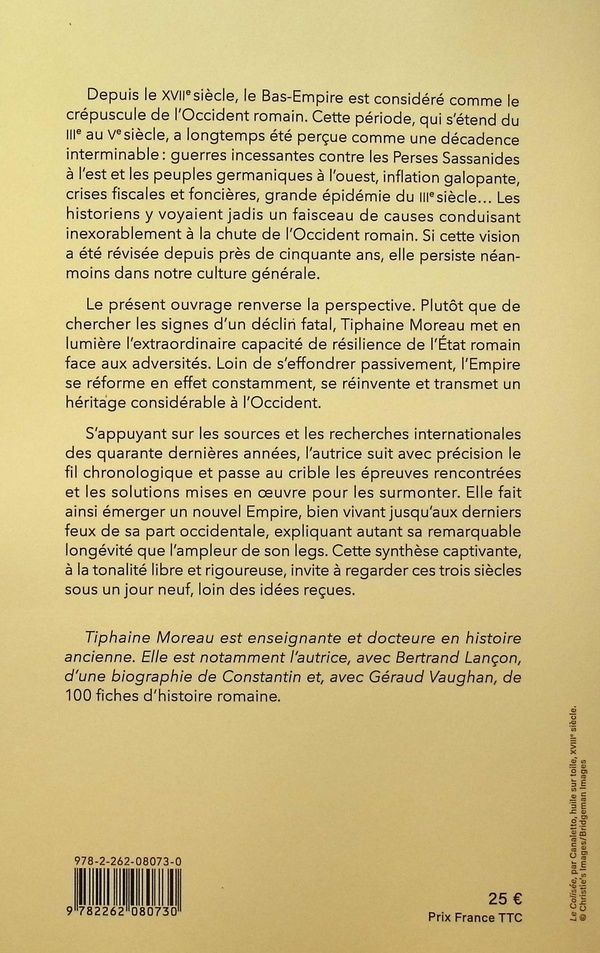 Quatrième de couverture de « Le Bas-Empire : IIIe-Ve siècle »