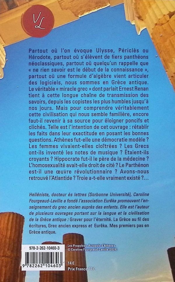 Quatrième de couverture de « La Grèce antique »
