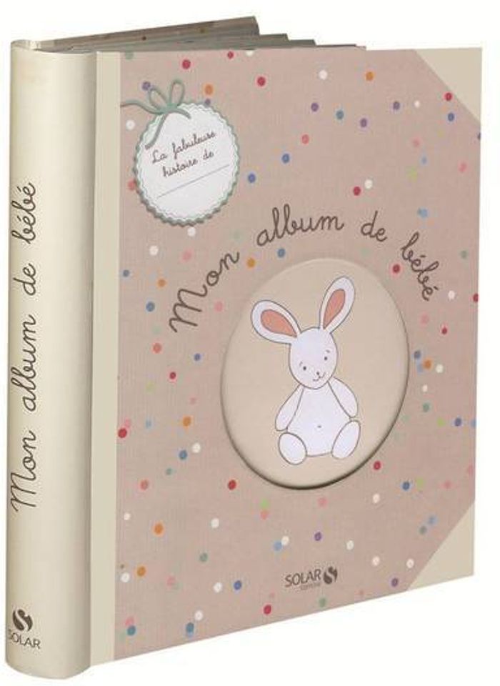 Couverture du livre « MON ALBUM DE BEBE », librairie Les Contes Infusés à Corte