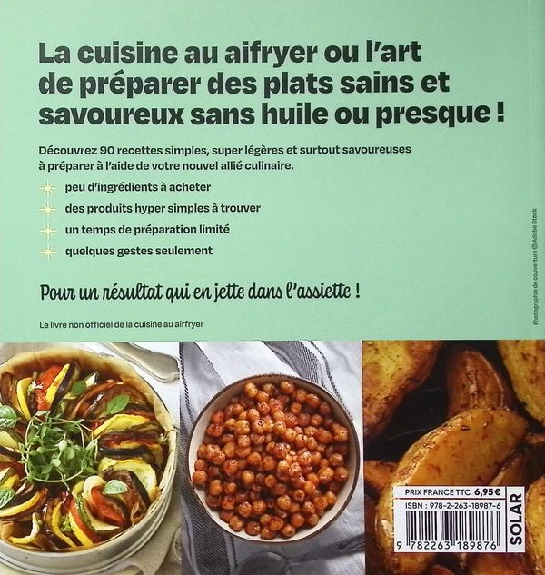 Quatrième de couverture de « Airfryer light : 90 recettes ultrasimples »