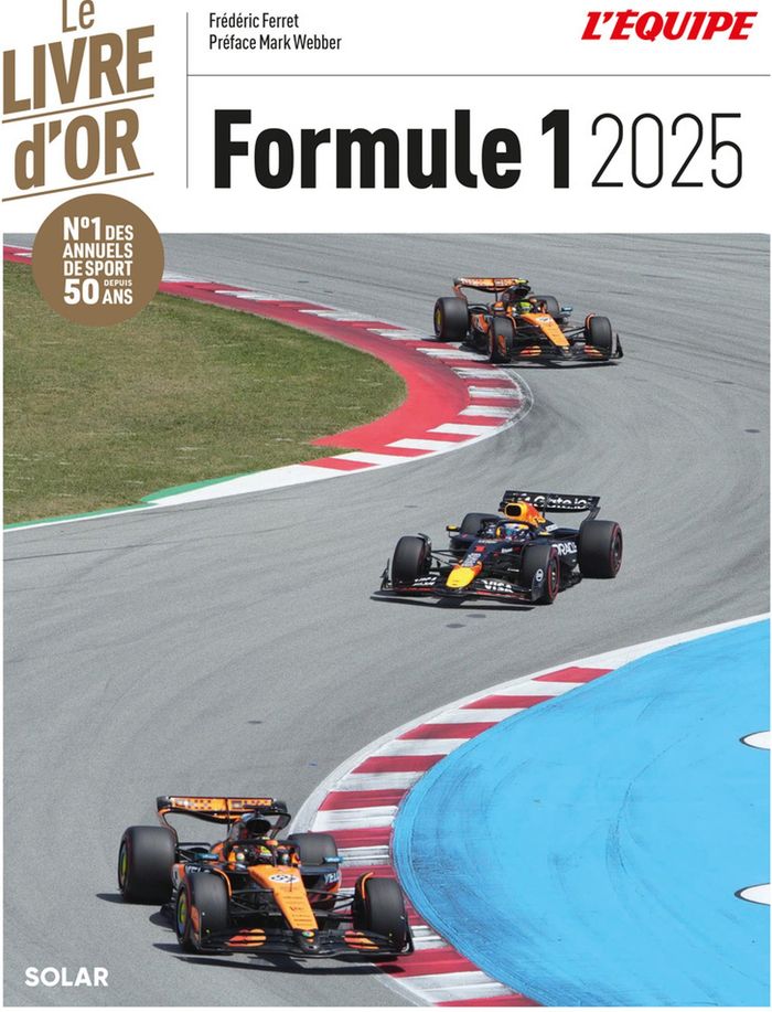 Couverture du livre « LIVRE D'OR DE LA FORMULE 1 2025 », librairie Les Contes Infusés à Corte