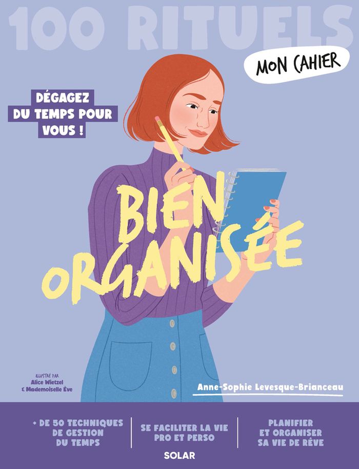 Couverture du livre « MON CAHIER 100 RITUELS BIEN ORGANISEE », librairie Les Contes Infusés à Corte
