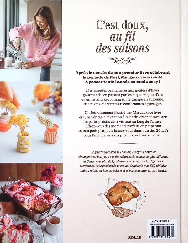 Quatrième de couverture de « C'EST DOUX, AU FIL DES SAISONS »