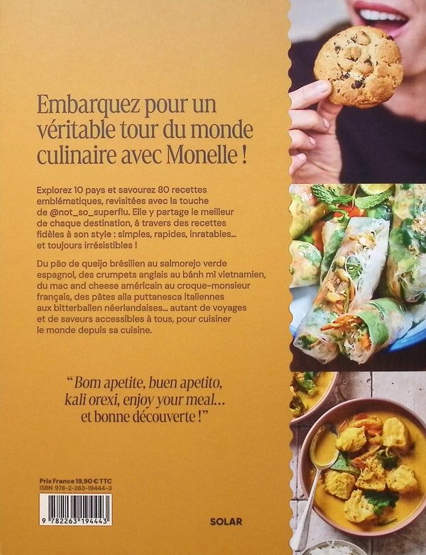 Quatrième de couverture de « MES VOYAGES CULINAIRES »
