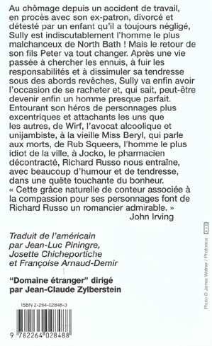 Quatrième de couverture de « UN HOMME PRESQUE PARFAIT »