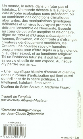 Quatrième de couverture de « Le dernier homme »