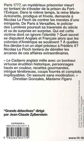 Quatrième de couverture de « LE CADAVRE ANGLAIS »