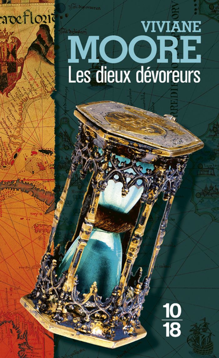 Couverture du livre « LES DIEUX DEVOREURS » de Viviane Moore, librairie Les Contes Infusés à Corte