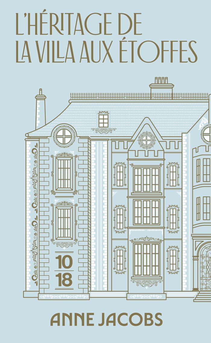 Couverture du livre « L'héritage de la villa aux étoffes » de Anne Jacobs, librairie Les Contes Infusés à Corte