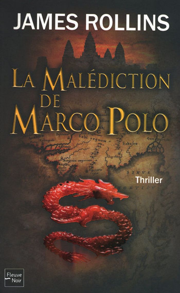 Couverture du livre « La malédiction de Marco Polo » de James Rollins, librairie Les Contes Infusés à Corte