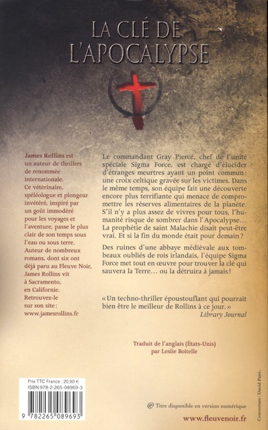 Quatrième de couverture de « La clé de l'apocalypse »