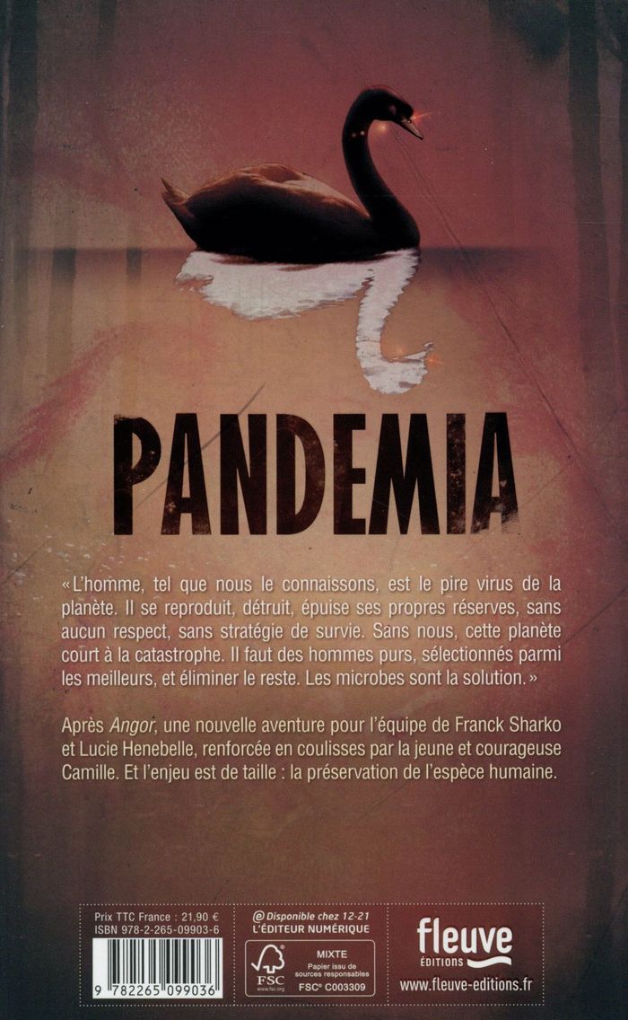 Quatrième de couverture de « Pandemia »