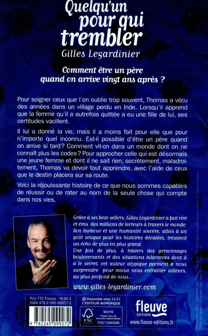 Quatrième de couverture de « Quelqu'un pour qui trembler »