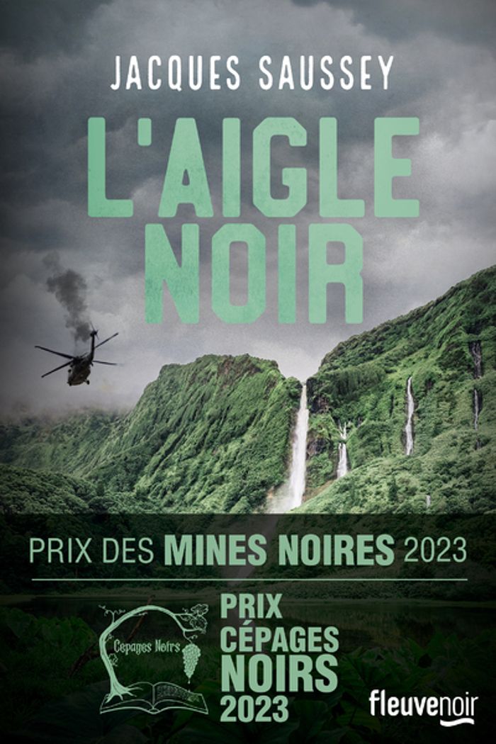 Couverture du livre « L'aigle noir » de Jacques Saussey, librairie Les Contes Infusés à Corte