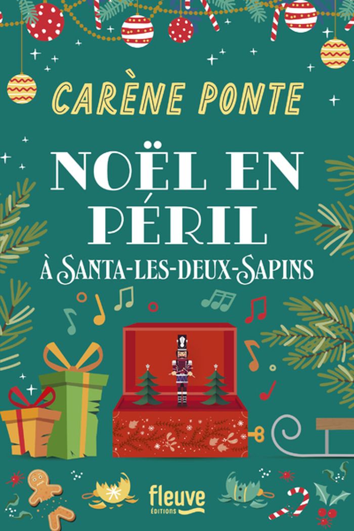 Couverture du livre « Noël en péril à Santa-les-Deux-Sapins » de Carène Ponte, librairie Les Contes Infusés à Corte