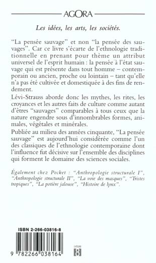 Quatrième de couverture de « LA PENSEE SAUVAGE »