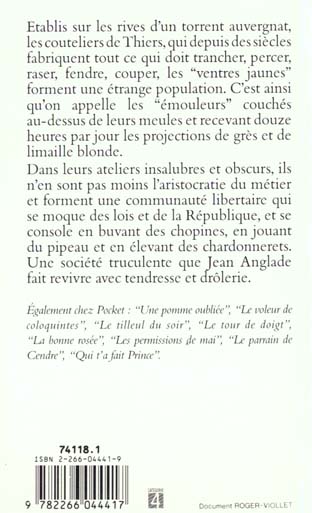 Quatrième de couverture de « LES VENTRES JAUNES »