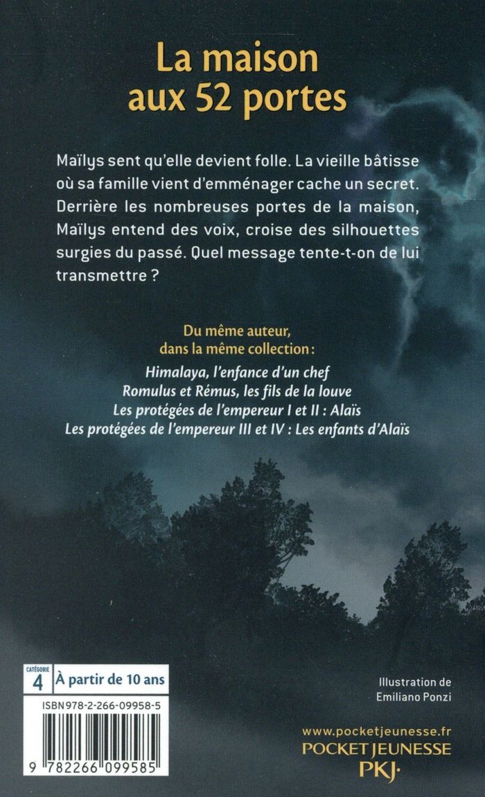Quatrième de couverture de « La maison aux 52 portes »