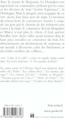 Quatrième de couverture de « LA RIVIERE ESPERANCE - TOME 3 L'AME DE LA VALLEE »
