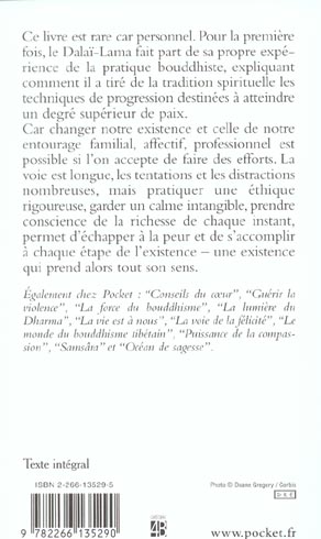 Quatrième de couverture de « COMMENT PRATIQUER LE BOUDDHISME »