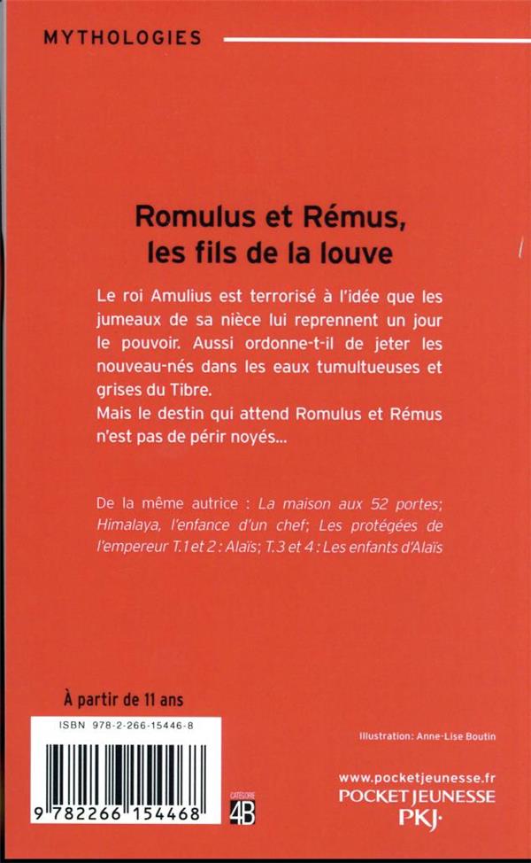 Quatrième de couverture de « Romulus et Rémus, les fils de la louve »